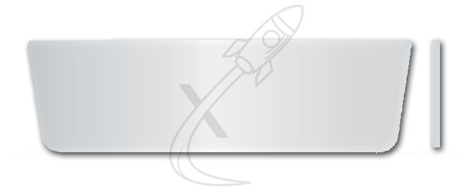 Briefkastenschild MarcMetal Rock 94 x 26,5mm Alu